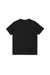 Black Cotton T-shirt with flocked print