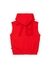 Red Sleeveless hoodie in cotton mesh