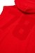 Red Sleeveless hoodie in cotton mesh