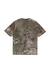 Green Cotton T-shirt with all-over worn print