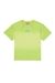 Green Cotton T-shirt with ombre wash
