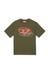 Green Cotton T-shirt with shadow Oval D