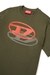 Green Cotton T-shirt with shadow Oval D