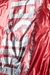 Red Nylon hooded jacket with shiny finish
