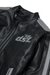Black Leather jacket with perforated details