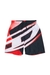 Black Swim shorts with all-over blurred print