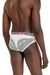 White Briefs with sheer devoré effect