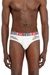 White Briefs with sheer devoré effect