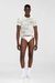 White Briefs with sheer devoré effect