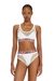 White Bralette with sheer devoré effect