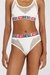 White Briefs with sheer devoré effect