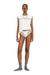 White Briefs with sheer devoré effect