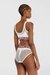 White Briefs with sheer devoré effect