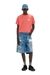 Blue Shorts in devoré denim