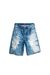 Blue Shorts in devoré denim