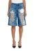 Blue Shorts in devoré denim
