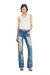 Pink Degradé metal keyring