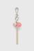 Pink Degradé metal keyring
