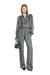 Grey Track pants with trompe l'oeil cable-knit print