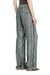 Grey Track pants with trompe l'oeil cable-knit print