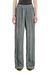 Grey Track pants with trompe l'oeil cable-knit print