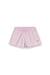 Pink Nylon shorts with a treated finish