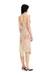Multicolor Midi slip dress with floral print and lace trim