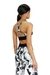 Multicolor Sports bra in printed microfibre