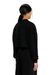 Black Crop top in light stretch scuba