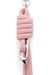 Pink Knotted-straps charm in metal and PU