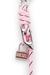 Pink Metal and rope charm with Diesel pendant