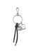 Silver Keyring charm with heart and bag pendants
