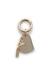 Gold Metal heart charm with rhinestones