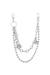 Silver Metal charm with chains and pendants