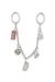 Silver Metal chain charm with iconic pendants