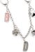 Silver Metal chain charm with iconic pendants