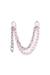 Silver Metal charm with chain and rope detail
