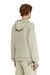 Beige Hoodie in textured cotton mesh