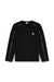 Black Long-sleeve T-shirt with tonal trims