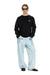 Black Long-sleeve T-shirt with tonal trims