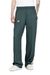 Green Satin track pants with patches
