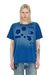 Blue T-shirt with shadow-effect patches
