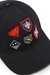 Black Baseball cap with embroidered patches