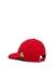 Red Baseball cap with embroidered patches