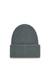 Grey Wool beanie with logo patches