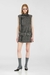 Grey Biker-Style Mini Dress With Belt