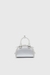 Silver 1Dr Dome - Small Bowling Bag In Satin And Suede