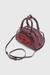 Red 1Dr Dome - Small Bowling Bag In Satin And Suede