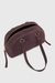 Violet 1Dr Dome-Suede Shoulder Bag With Oval D Logo