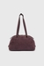 Violet 1Dr Dome-Suede Shoulder Bag With Oval D Logo